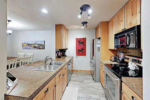 Whip up a quick meal in the kitchen