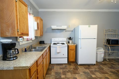 Kitchen Crosley North also has full size stove and microwave