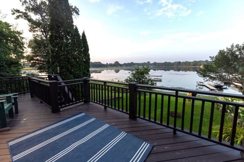 Lake view from wrap around deck