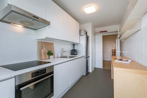 Separate kitchen with all modern amenities and direct access to terrace