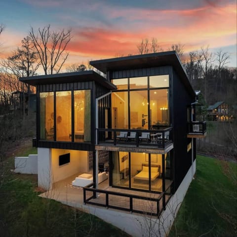 This modern retreat is the perfect getaway with the family!
