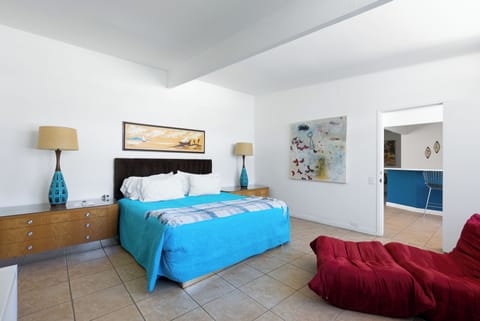 Bedroom features a king bed.