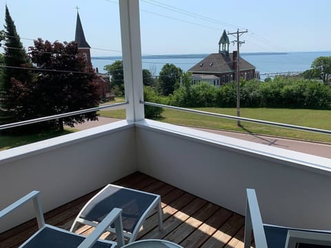 Private Covered Balcony with Lake Superior Views