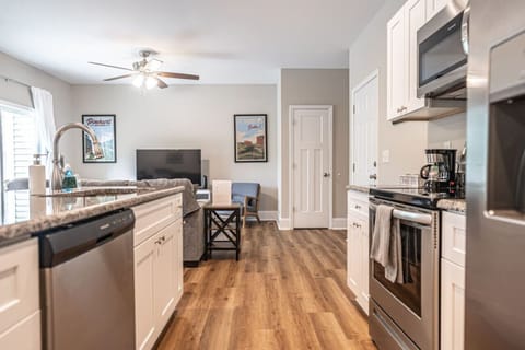 Kitchen fully prepared for you to enjoy dining in