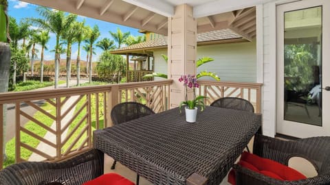 Pili Mai Resort at Poipu #15B - Covered Dining Lanai - Parrish Kauai