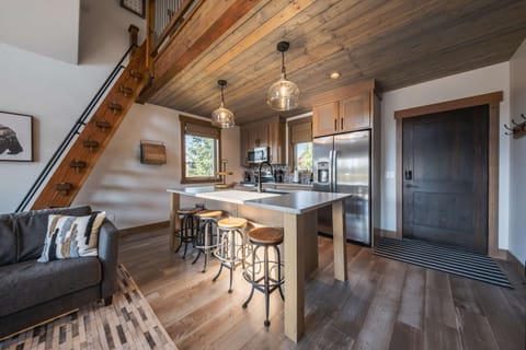 Kitchen island with stool seating