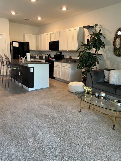 open living room/kitchen space 