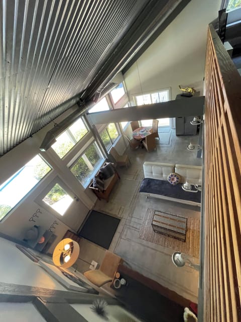 View of the main living area from the loft.