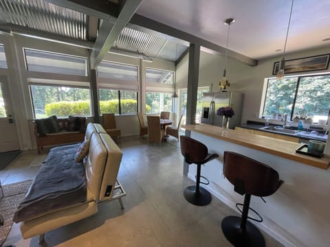 Main floor with dining room and living room.