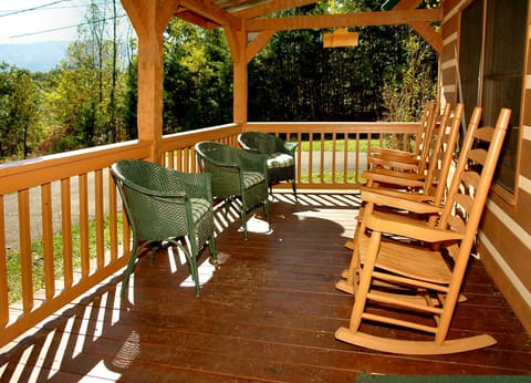 Relax on the porch and enjoy the view