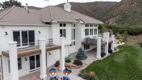Private setting on 1 acre lot in the foothills of Colorado Springs. 