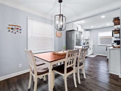 Dine in style—enjoy meals at our spacious and modern dining table.