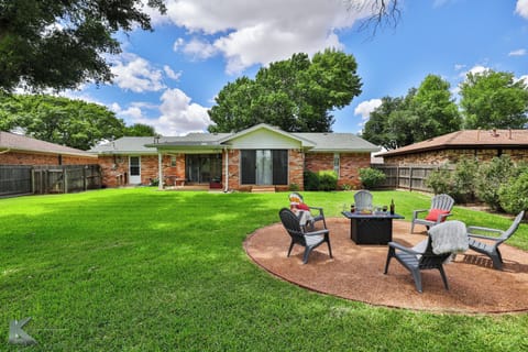 Backyard and Fire Pit Area