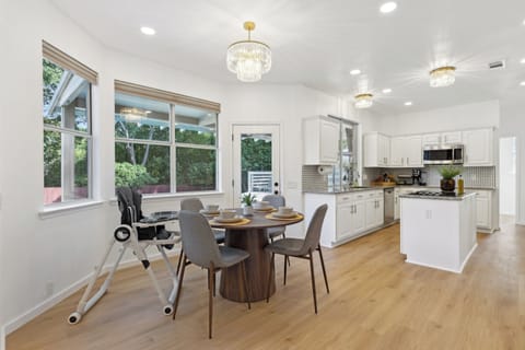 second dining table with 4 seat and high chair 