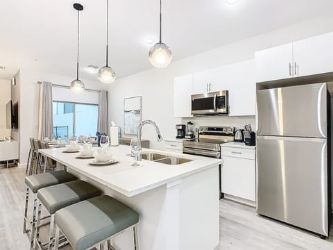 Whip up your favorites in the fully stocked kitchen, ready for any recipe.