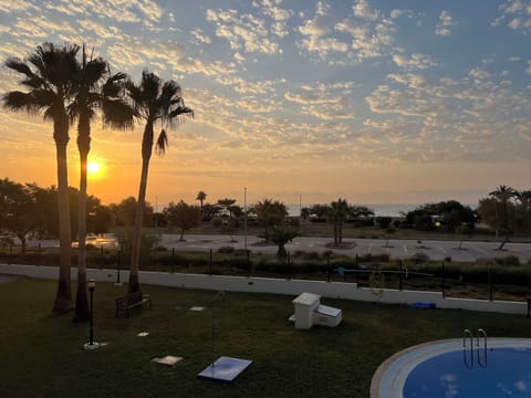 Amanecer desde la terraza de las habitaciones