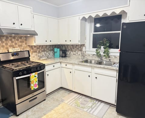 Bright & white beautiful kitchen