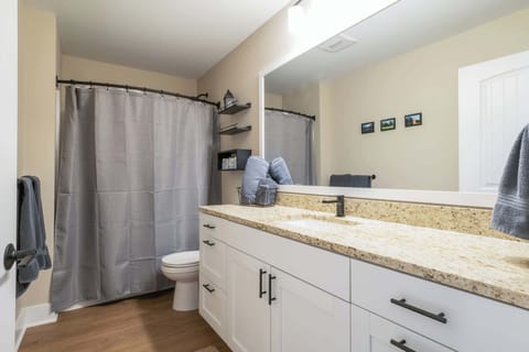 Enjoy the space in this bathroom