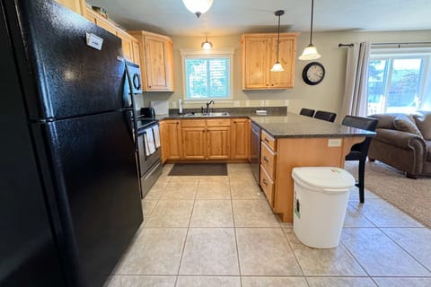 Everything you need to whip up a meal can be found in this kitchen.