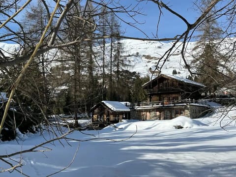 View of the Chalet with land and Mazot (available for rent on request)
