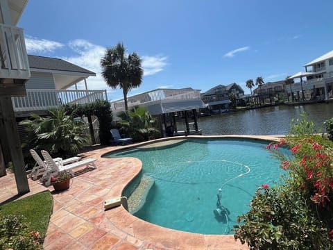 Bay views while relaxing in the pool.