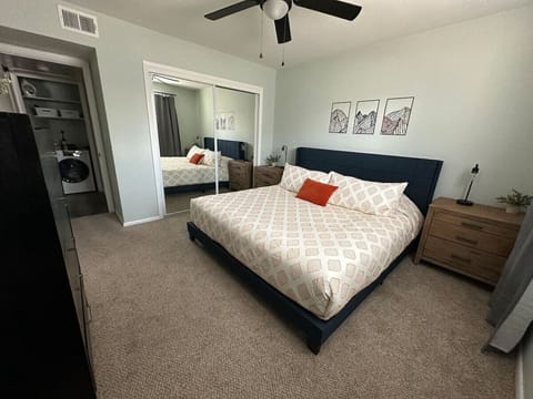 Embrace the tranquility and comfort with every detail in this comfy bedroom.