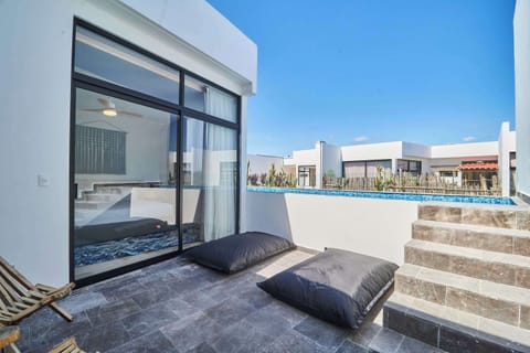 Private Terrace with Pool & Outdoor Furniture
