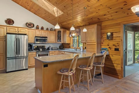 Well-appointed kitchen.