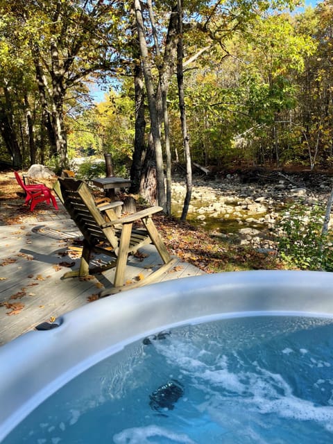 Hot tub on the river