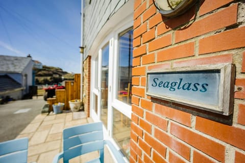 The sign for Seaglass on the front of the property