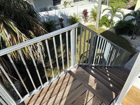 Fenced in backyard with 2 side gates