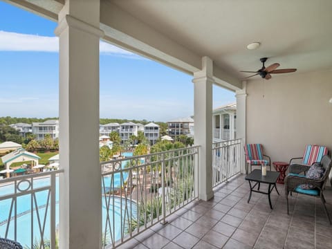 Large Private Balcony with Gulf view