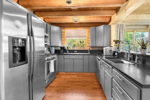 Fully stocked kitchen