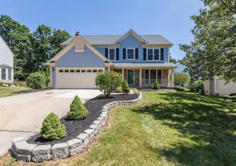 Welcome to BLUE! Park in the driveway and enter the 2 story-high foyer.