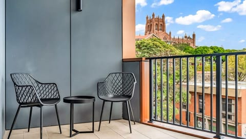 Private balcony ideal for fresh air before heading out or winding down in the evening.
