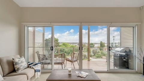 Open plan living with direct balcony access