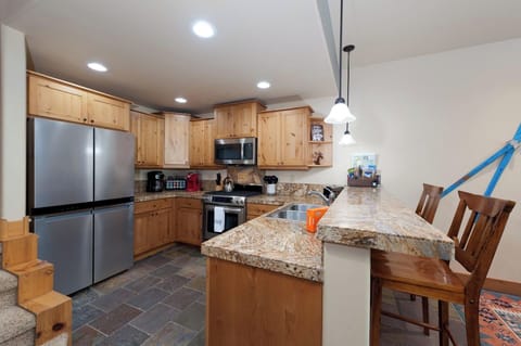 Fully stocked kitchen