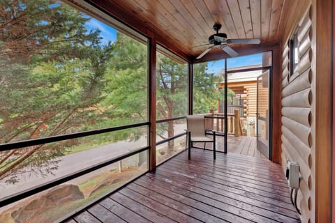Enjoy the fresh air on the wraparound deck