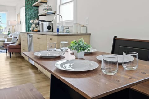 Dining Area: Gather around this stylish dining area — the perfect spot for shared meals, meaningful conversations, and making memories during your stay.