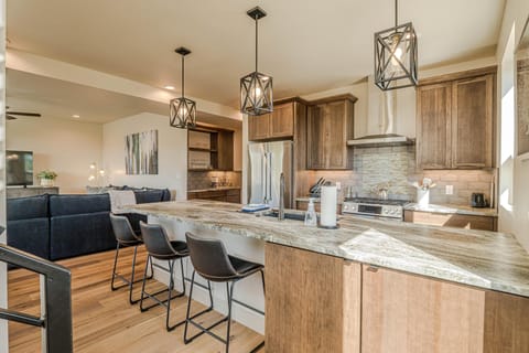 With ample counter space, additional bar seating, and abundant natural light, this space is perfect for gathering.