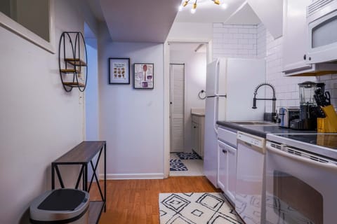 Kitchen with Keurig, blender, toaster, electric stove top and more