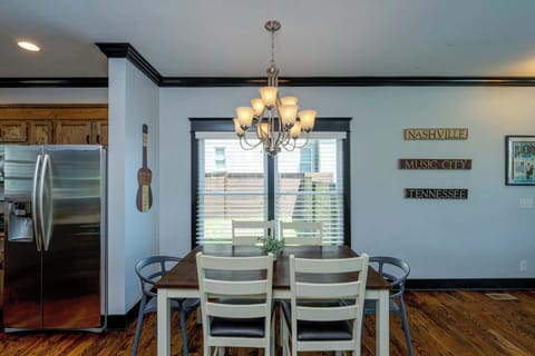 Gather for meals at the Dining Table, offering seating for 6