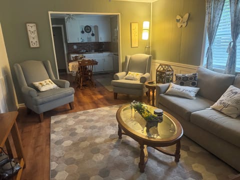 Very cozy living room, central air central heat