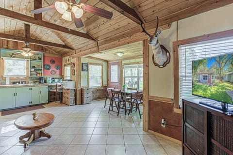 Enjoy the breezy, open layout of the casita’s main living areas