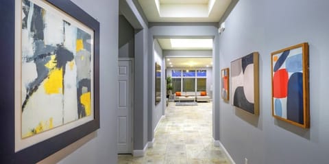 Spacious entry hallway leading.