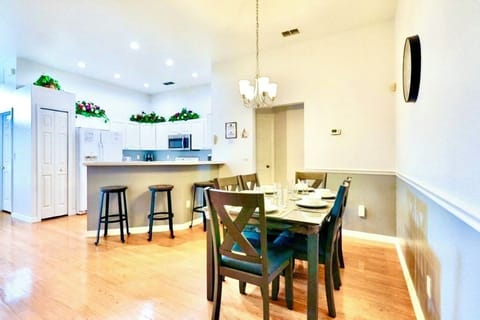 A more formal dining space