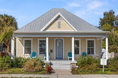 Street view with large front porch