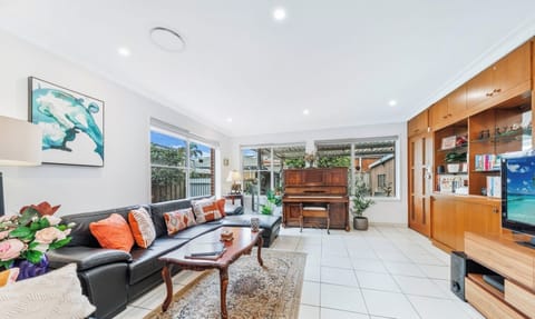 Bright living area with comfortable seating