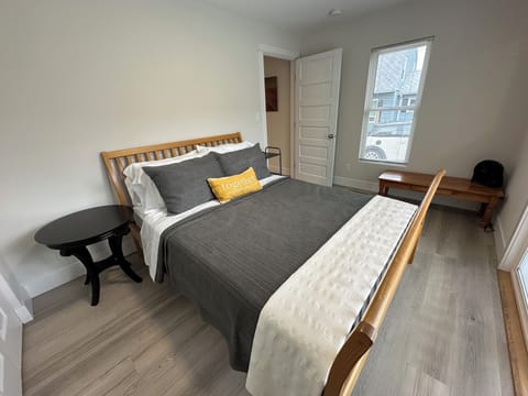Each of the two bedrooms has a queen size bed.