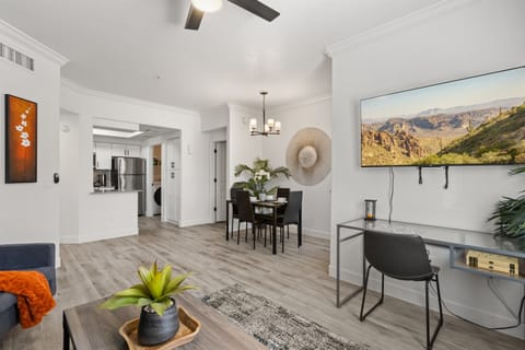 Spacious area from living room to dining area